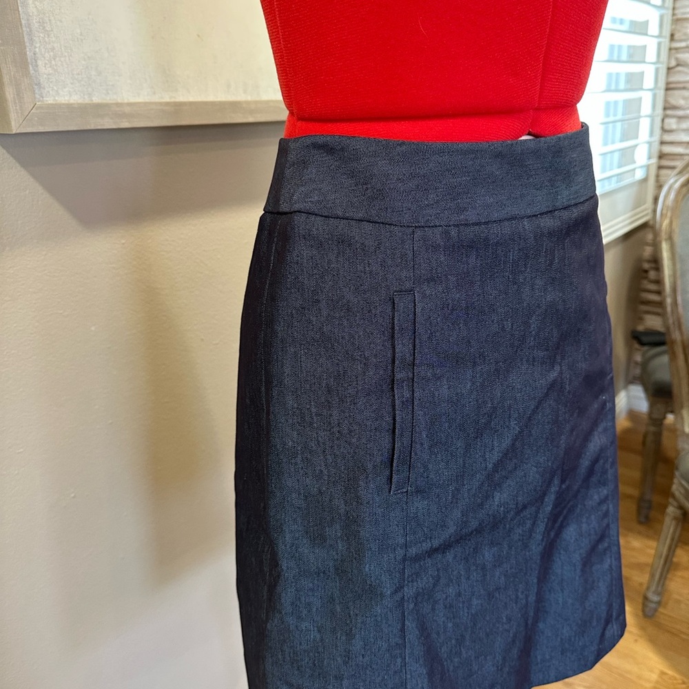 Merona Dark Blue A-Line Skirt